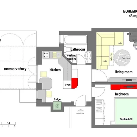 On The Terrace La Vida Joy Mansard Kitchen Belgrade